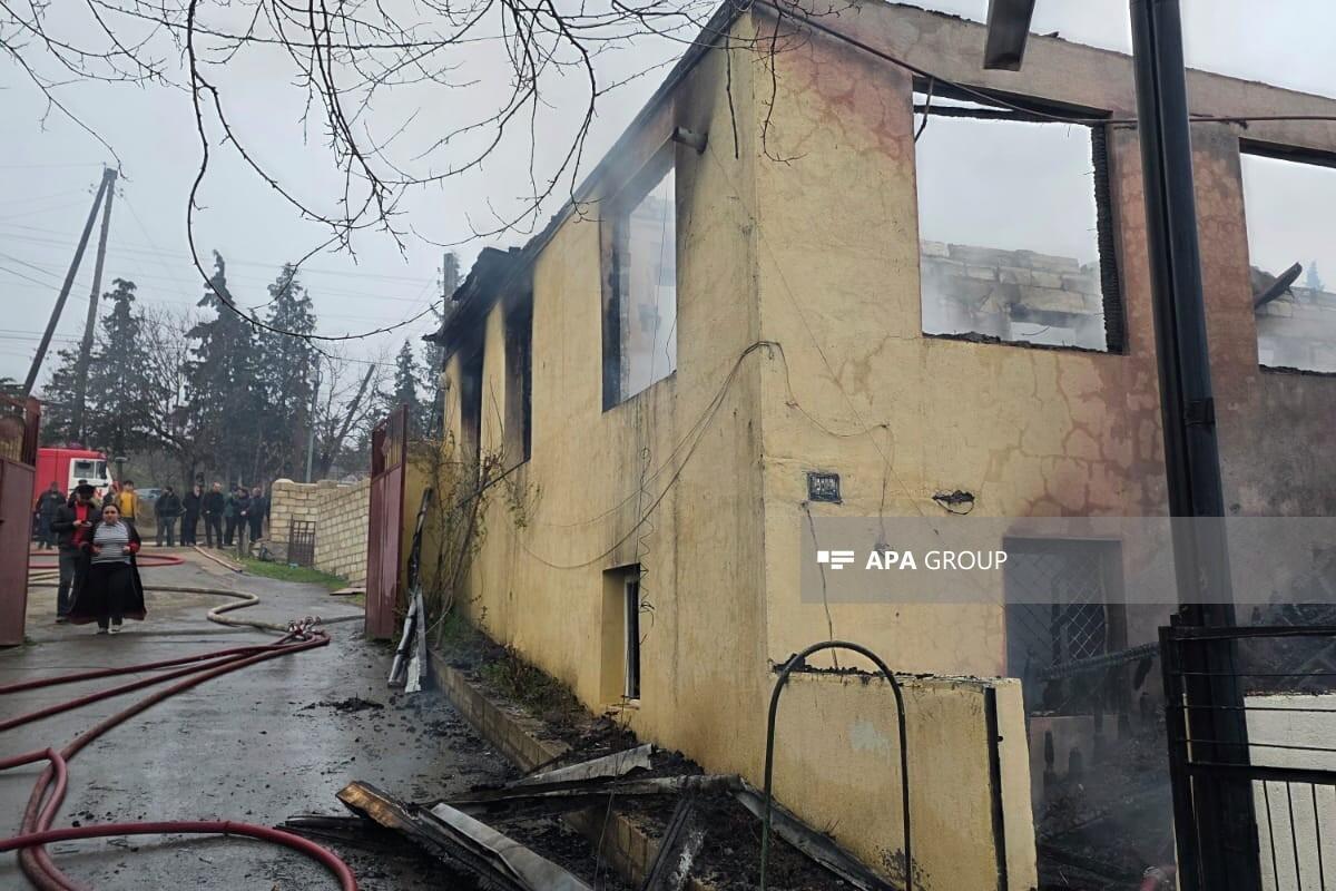 В Товузском районе загорелся частный дом