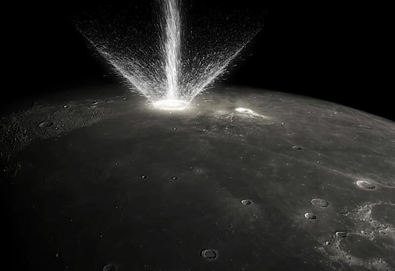 Падение метеорита на Луну засняли на камеру