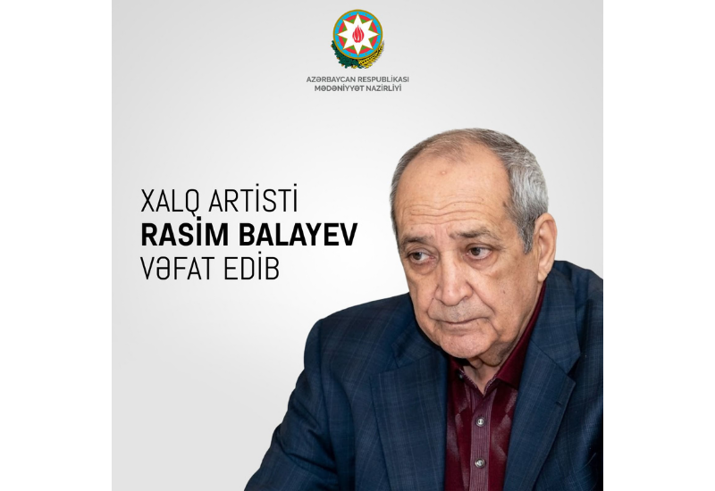 Xalq artisti Rasim Balayev vəfat edib