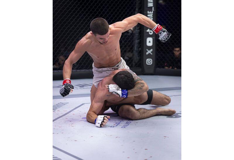 Асаф Чопуров досрочно защитил чемпионский пояс в UAE Warriors