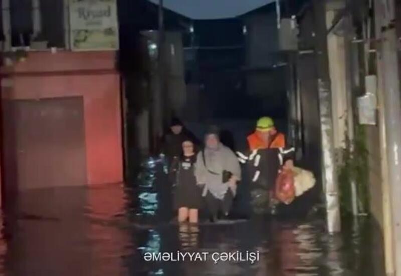 İntensiv yağışlarla əlaqədar 216 nəfər təxliyə edilib - FHN - VİDEO