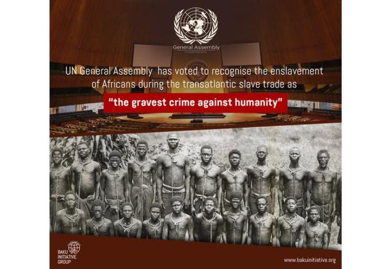 БИГ призвала государства-члены ООН к принятию практических мер в связи с резолюцией о работорговле