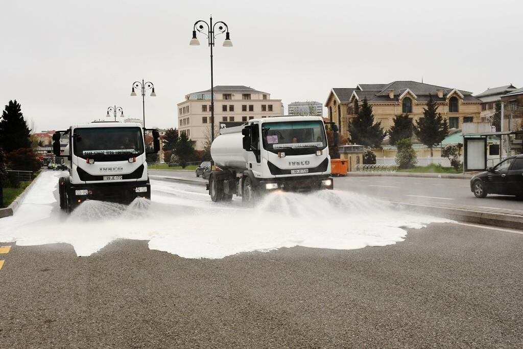 Güclü yağışlardan sonra Bakı “yuyuldu”