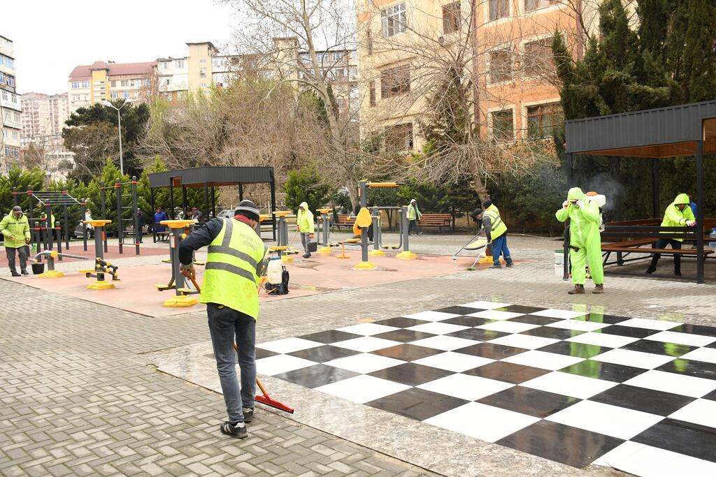 Güclü yağışlardan sonra Bakı “yuyuldu”