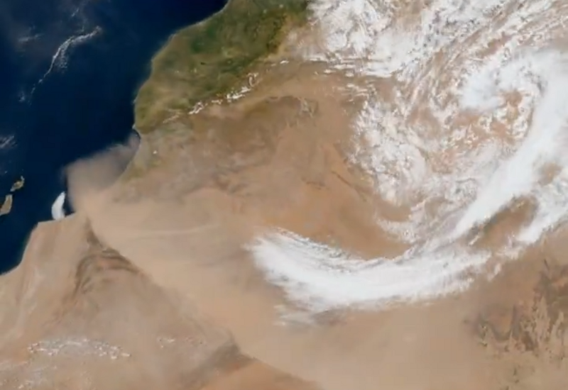 Сильнейшая песчаная буря движется к Канарским островам