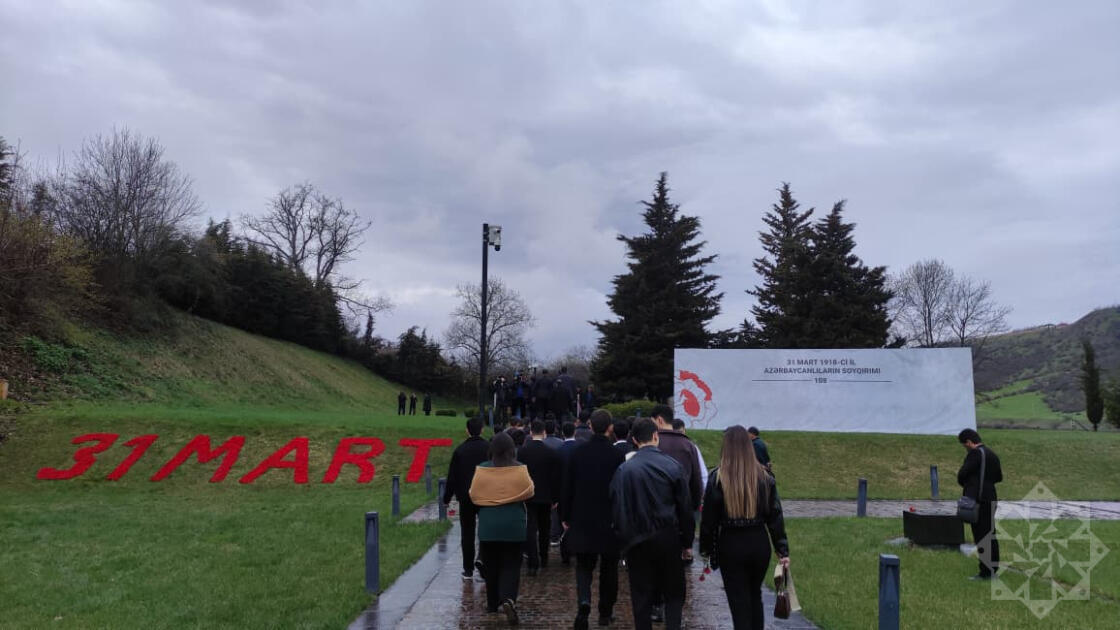 Азербайджанский народ посещает Губинский мемориальный комплекс геноцида