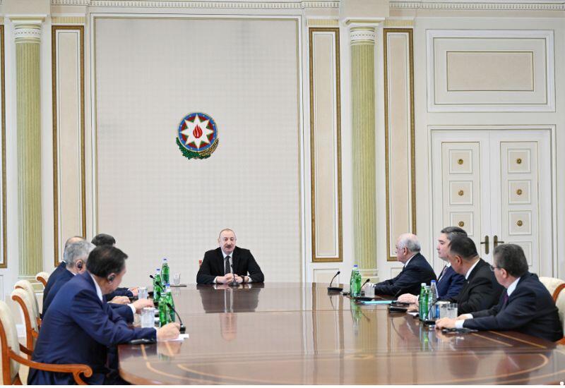 Президент Ильхам Алиев принял участников встречи глав правительств государств-членов ОТГ