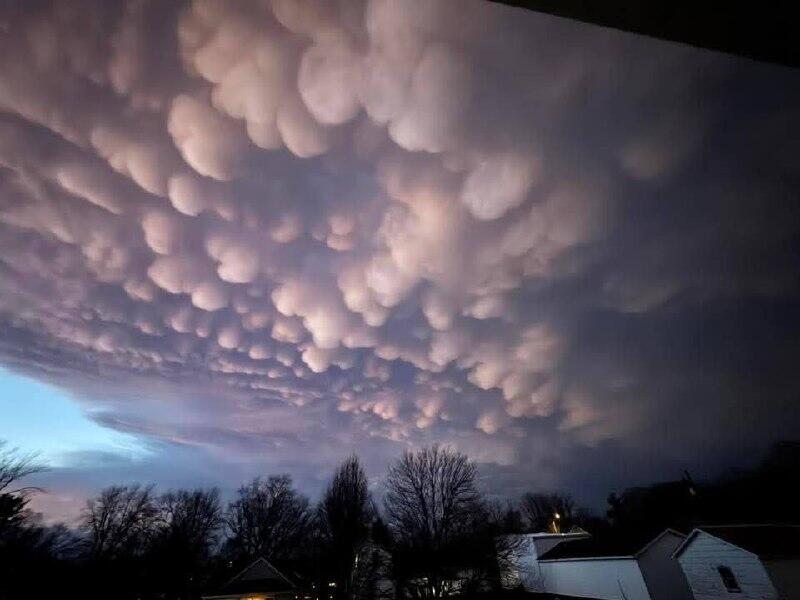 В Чикаго заметили редкие облака-мамматусы