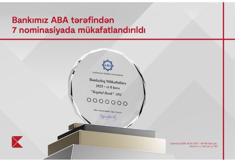 Kapital Bank удостоен наград в 7 номинациях