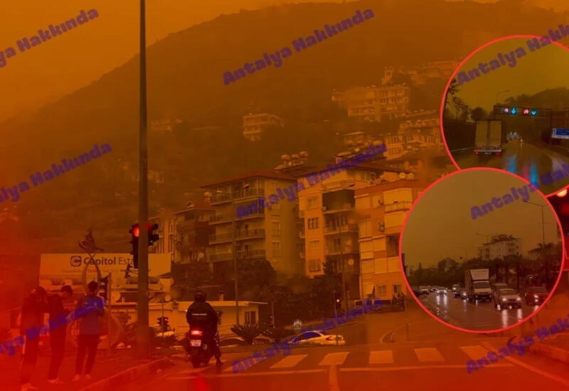 Анталья окрасилась в оранжевый цвет