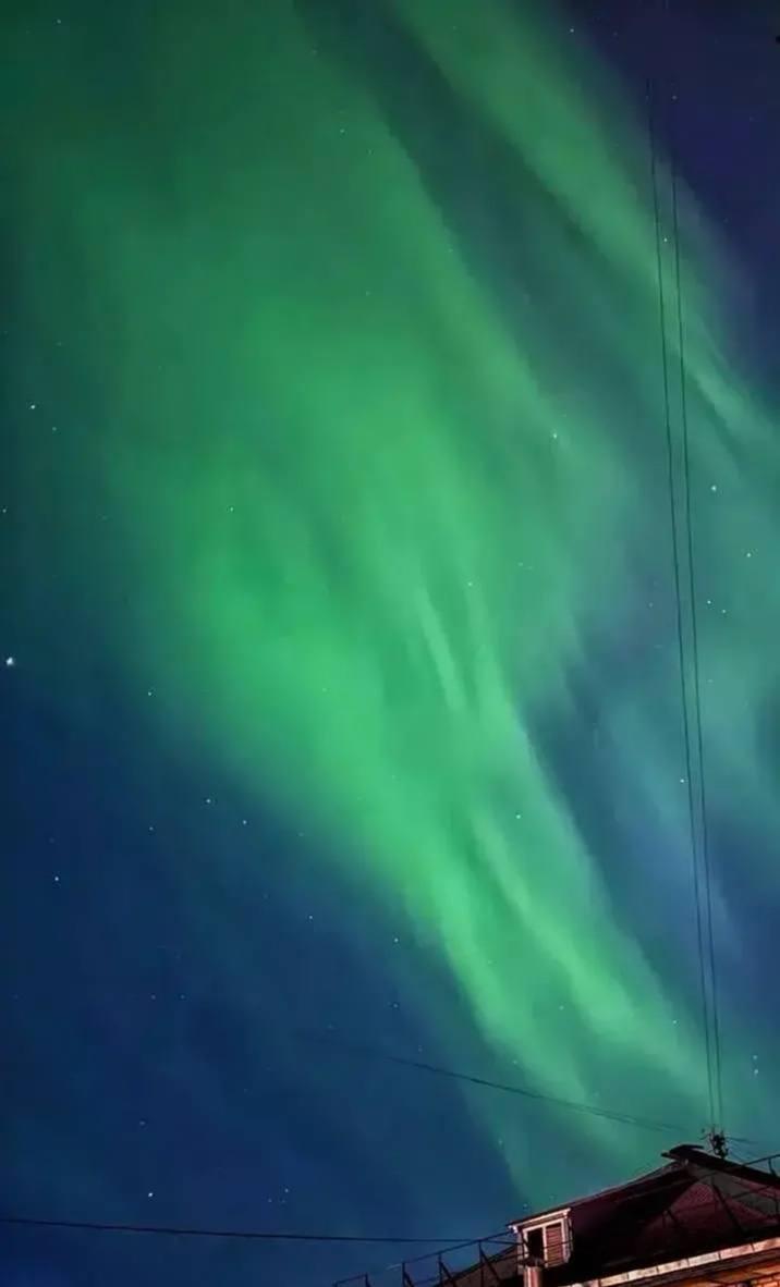 В России наблюдали северное сияние