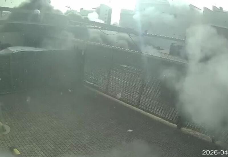 Момент удара по израильскому Кирьят-Шмоне