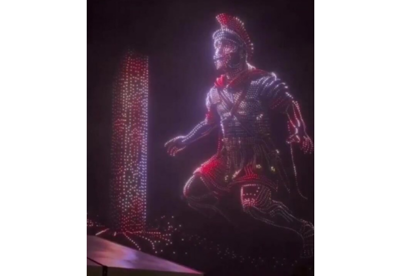 В Техасе прошло шоу с сотнями дронов