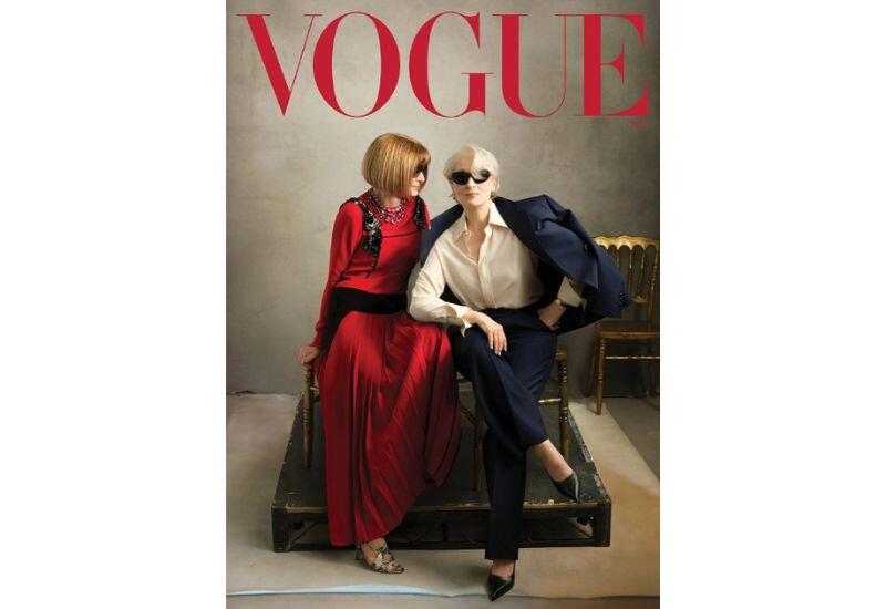 Мэрил Стрип и Анна Винтур появились вместе на обложке Vogue