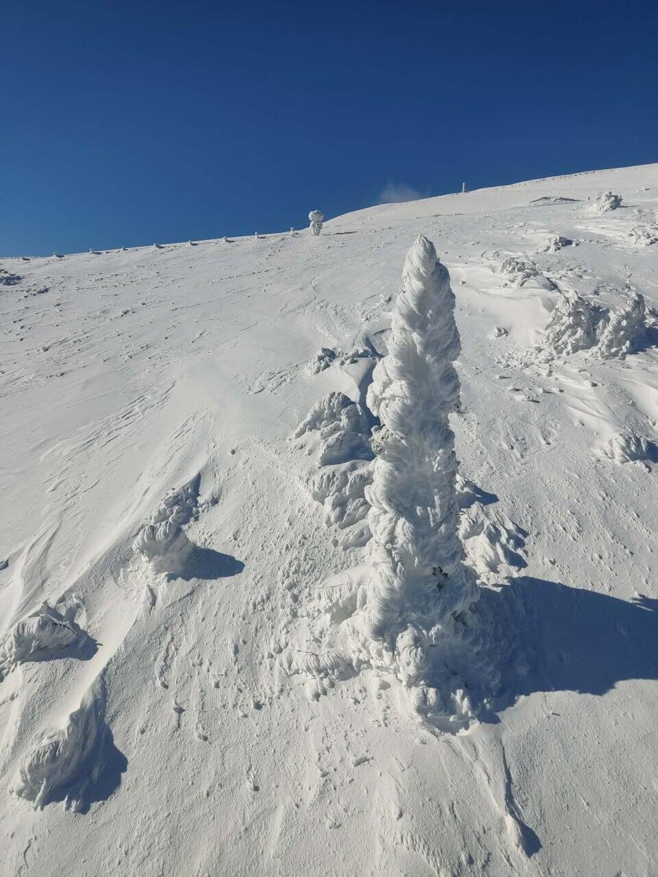 Трехметровые сугробы на горах Боснии