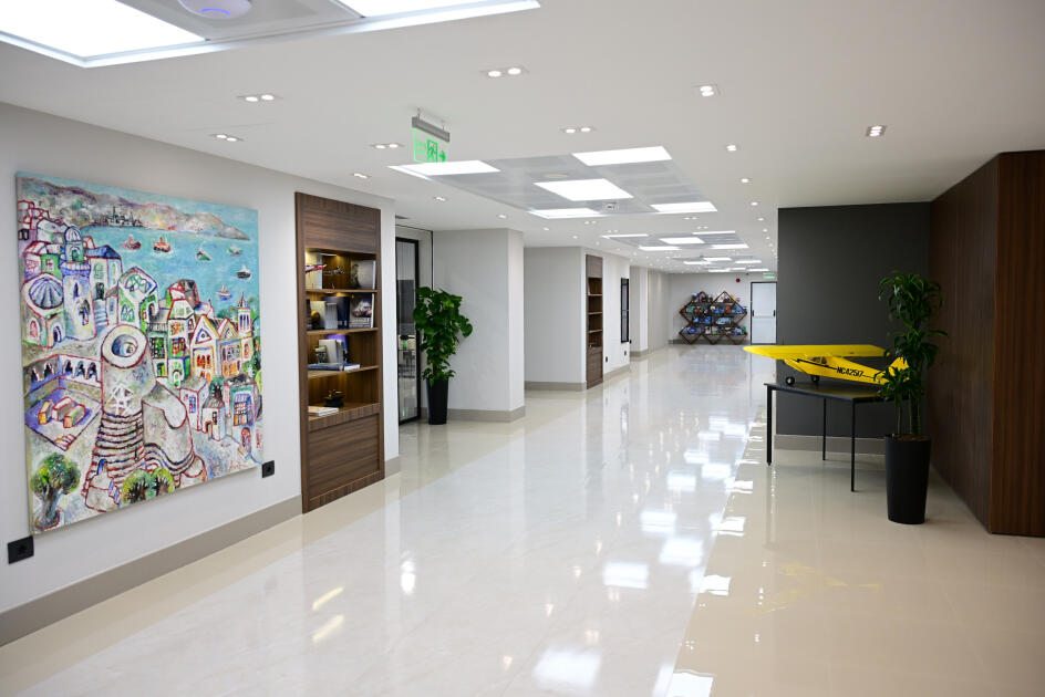 Президент Ильхам Алиев и Первая леди Мехрибан Алиева приняли участие в открытии Международного учебного центра в Национальной академии авиации