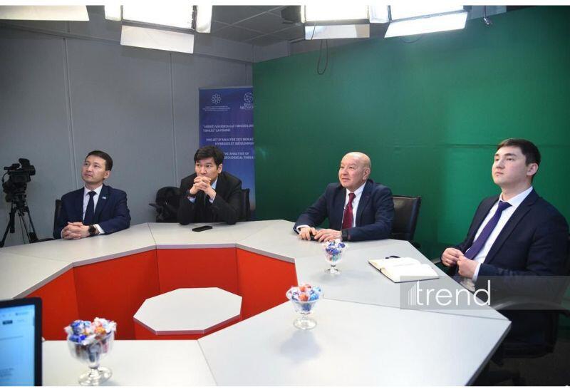 Вице-министр культуры и информации и председатель Комитета международной информации МИД Казахстана посетили офис АМИ Trend