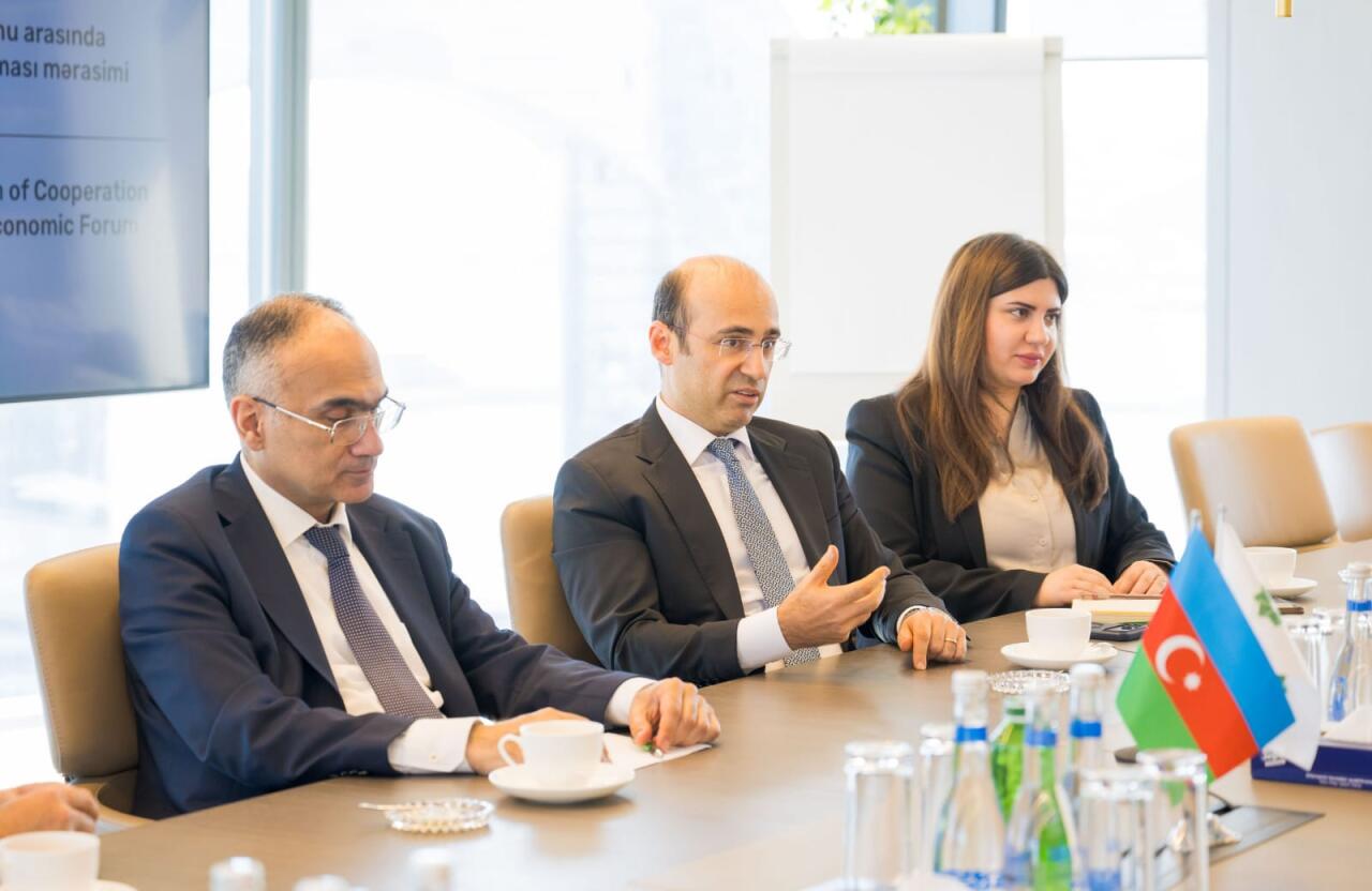 Состоялась церемония подписания Меморандума о сотрудничестве между компанией PASHA Holding и Всемирным Экономическим Форумом