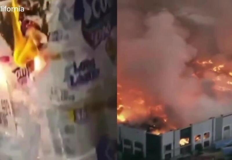 Сотрудник устроил пожар на складе в США