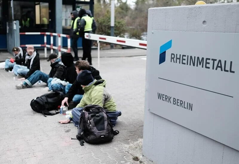 Активисты заблокировали въезд на завод Rheinmetall в Берлине