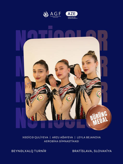 Азербайджанские гимнастки завоевали золотую и бронзовую медали на международных турнирах