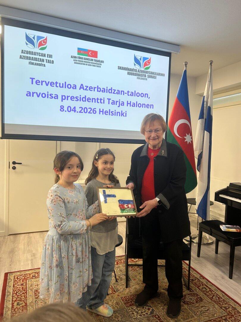 Finlandiyanın ilk qadın prezidenti Azərbaycan Evinin qonağı olub