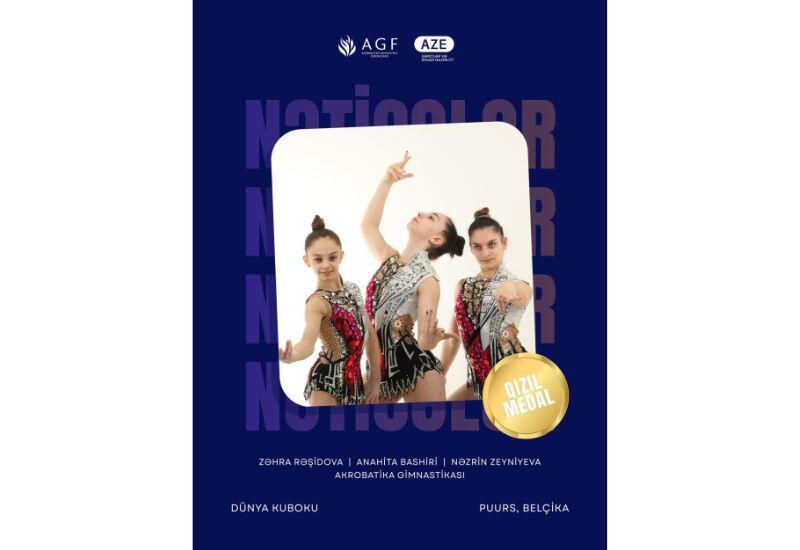 Азербайджанские гимнастки завоевали золотую и бронзовую медали на международных турнирах