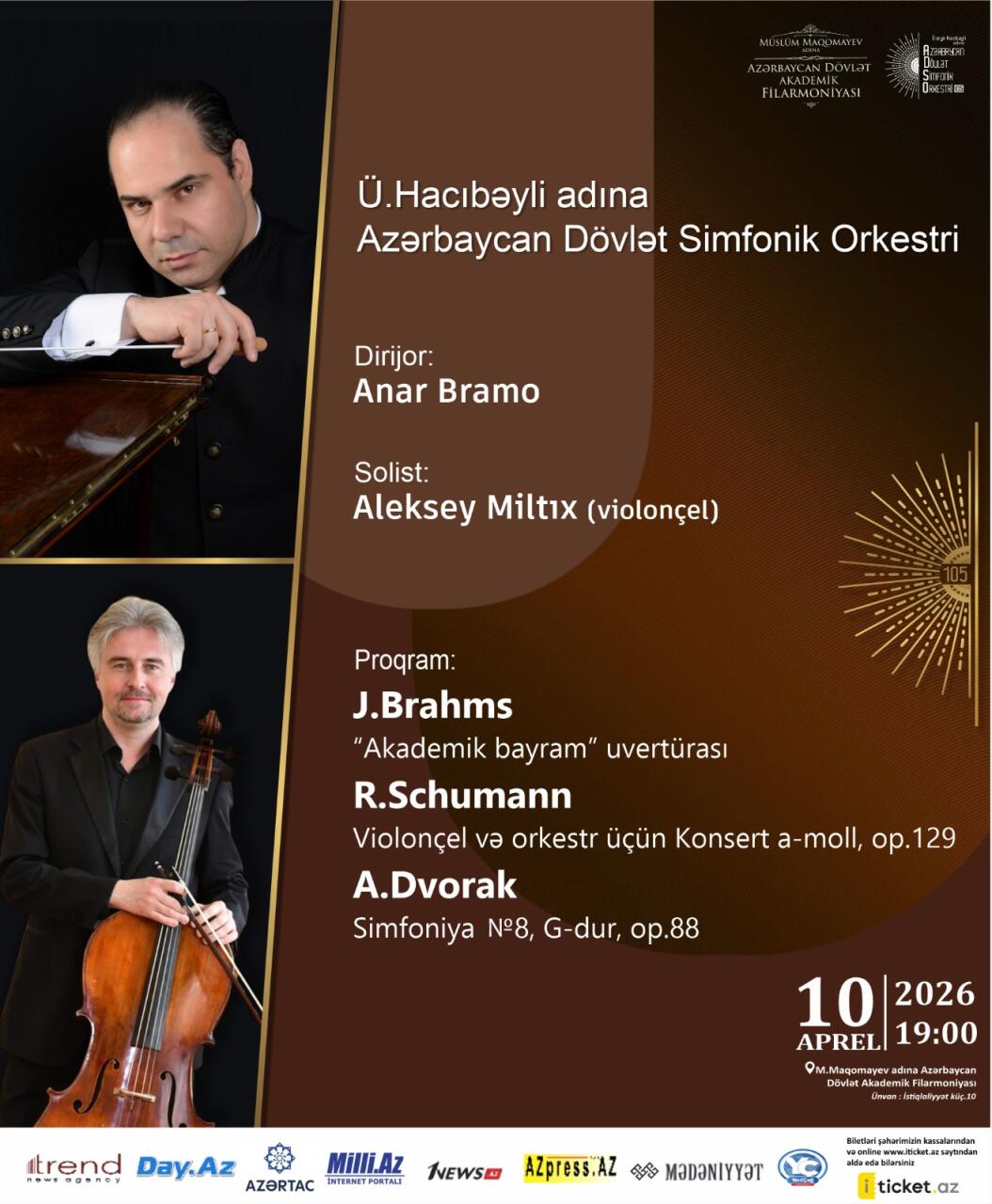 Анар Брамо и Алексей Милтых представили шедевры классики с симфоническим драйвом