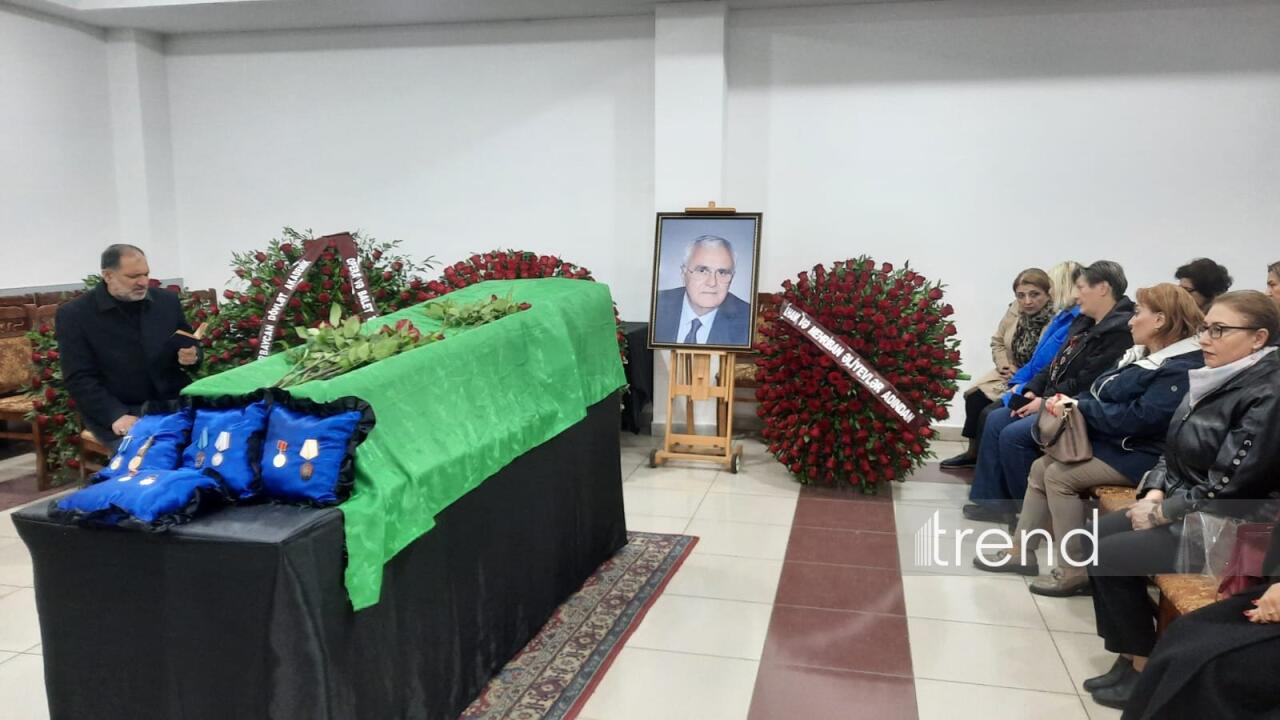 Церемония прощания с корифеем балетного искусства Магсудом Мамедовым в Баку