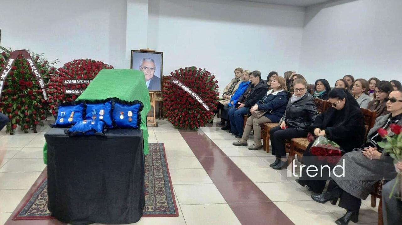 Церемония прощания с корифеем балетного искусства Магсудом Мамедовым в Баку