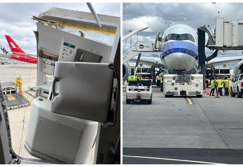 Телетрап сорвал дверь самолета China Airlines в аэропорту Мельбурна