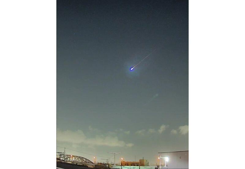 В Японии упал метеор