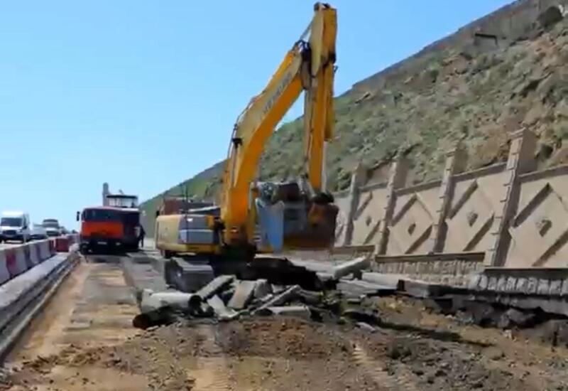 Ремонтно-восстановительные работы на этой дороге в Баку завершились