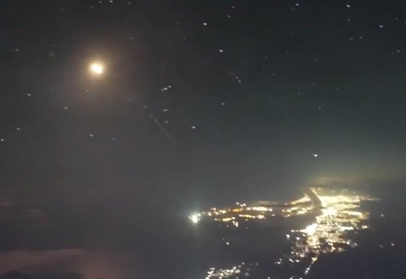 Кадры запуска Falcon 9 из кабины самолета