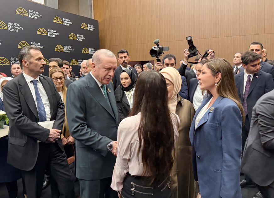 Prezident İlham Əliyev və Birinci xanım Mehriban Əliyeva 5-ci Antalya Diplomatiya Forumunun açılış mərasimində iştirak ediblər