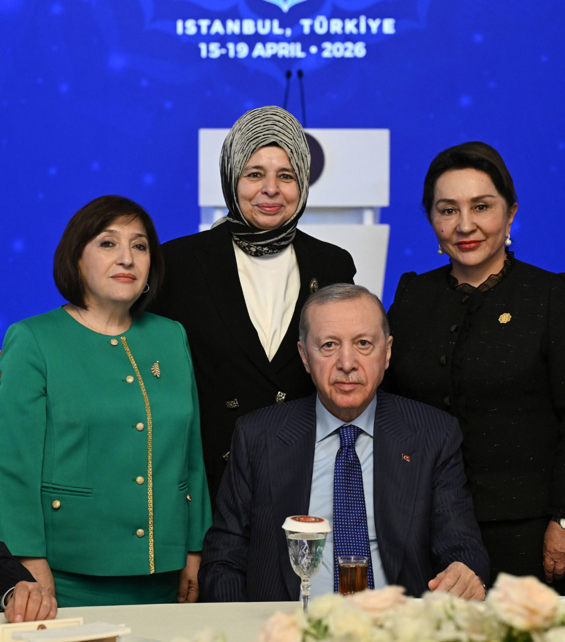 Sahibə Qafarova Türkiyə Prezidenti ilə görüşdə iştirak edib