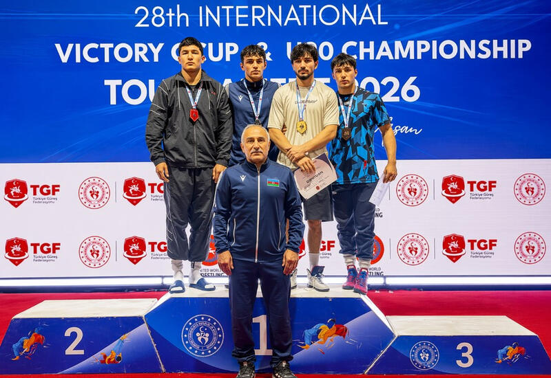 Азербайджанские борцы завоевали пять медалей на турнире в Турции
