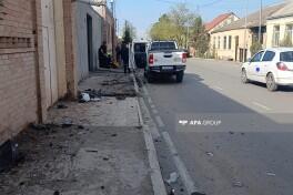 В Гяндже после ДТП повреждены линии связи, газа и электроснабжения