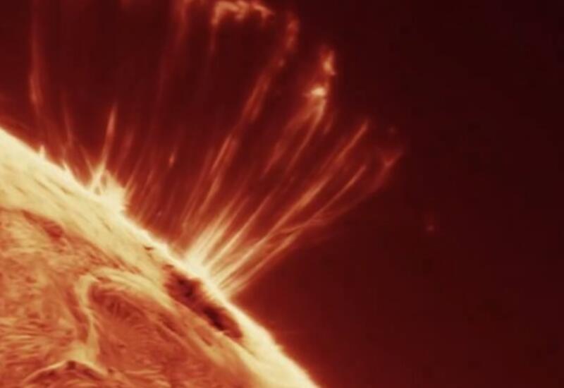 Астроном-любитель запечатлел солнечные протуберанцы с заднего двора своего дома