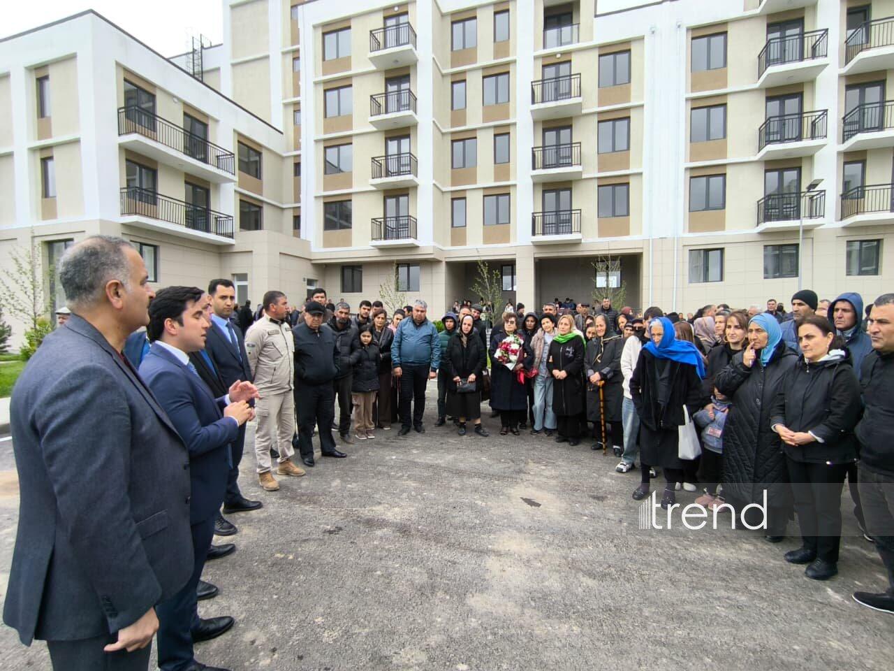 Ağdam şəhərində daha 92 ailəyə mənzillərinin açarları təqdim olunub