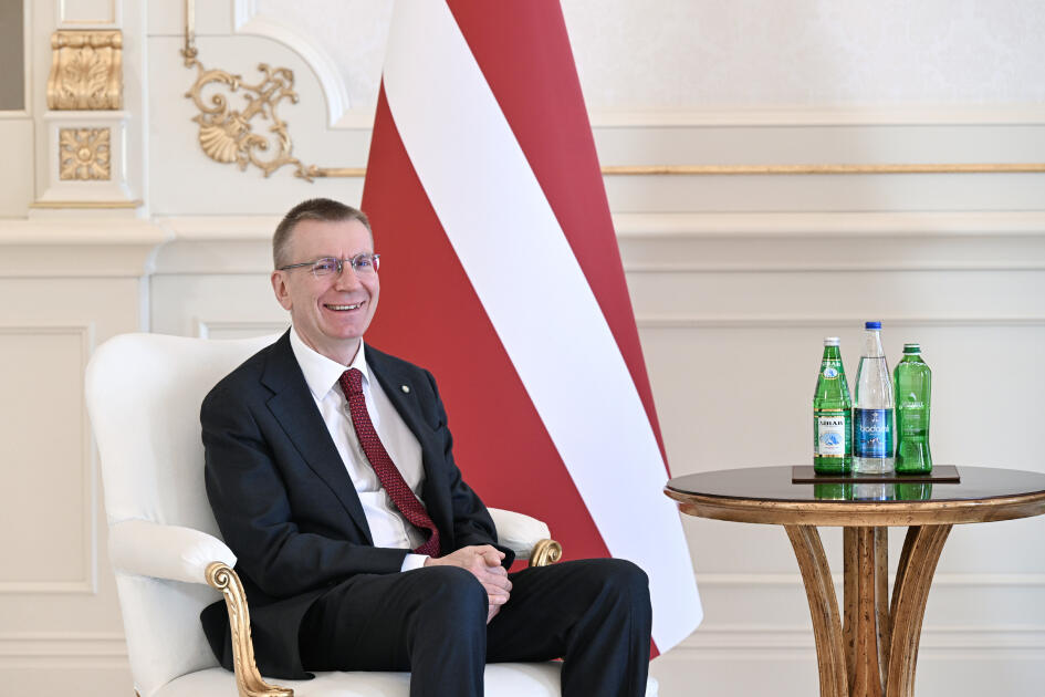 Состоялась встреча Президента Азербайджана Ильхама Алиева с Президентом Латвии один на один