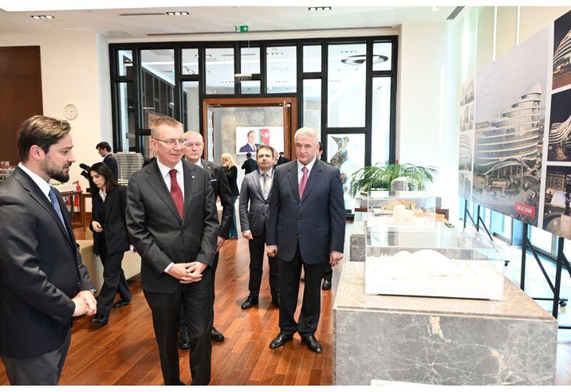 Президент Латвии Эдгарс Ринкевичс посетил «Баку Белый город»