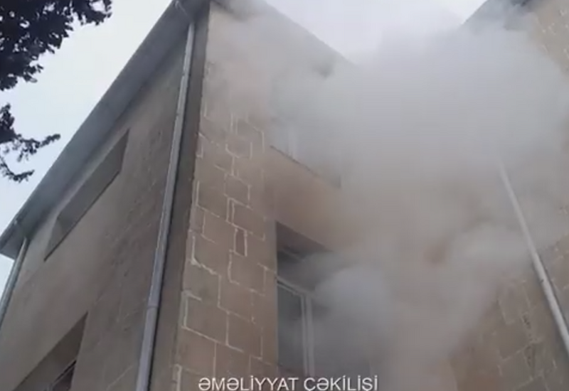 Bakıda internat məktəbində baş verən yanğın nəzarətə götürüldü