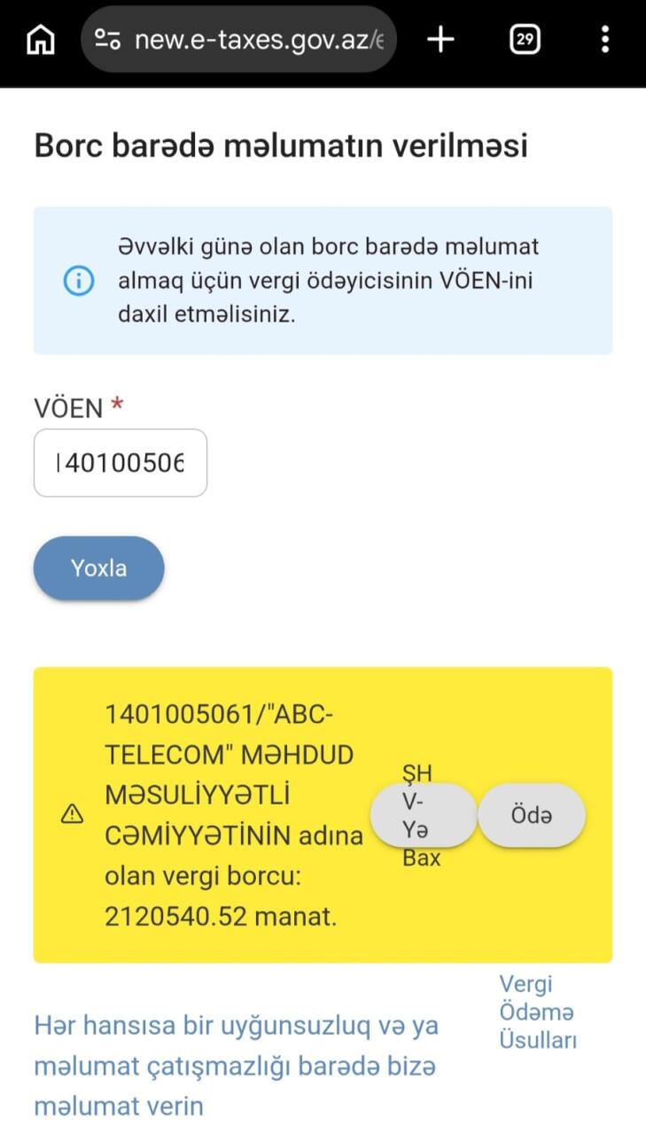 Dövlət Agentliyi "Kontakt Home"da qanun pozuntuları aşkarladı
