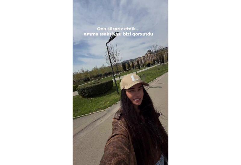 Нармин Кязымзаде подарила сыну собаку