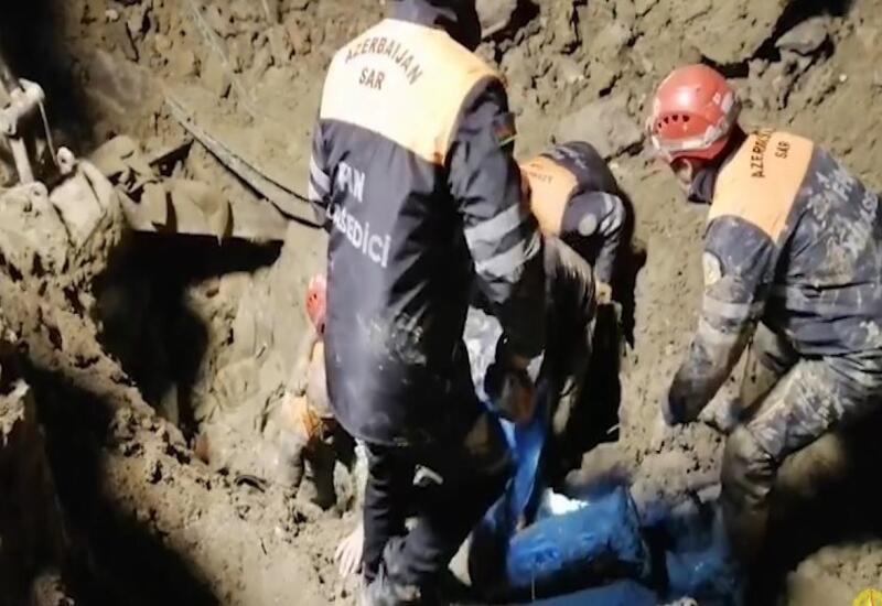 В Гобустане произошел обвал грунта: