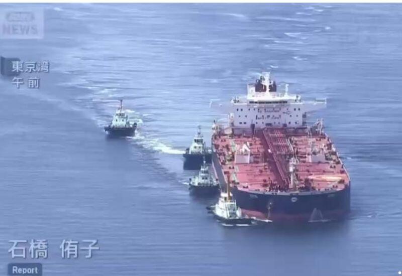 Японское телевидение показало прибытие нефтяного танкера из США