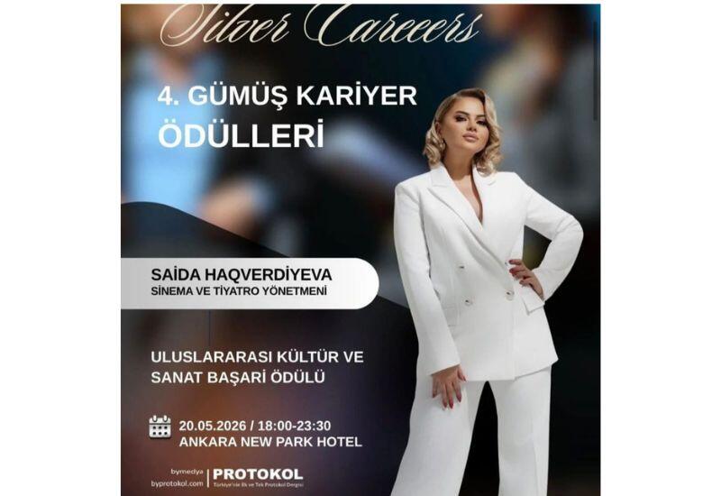 Саида Хагвердиева удостоена премии "Серебряная карьера" в Анкаре