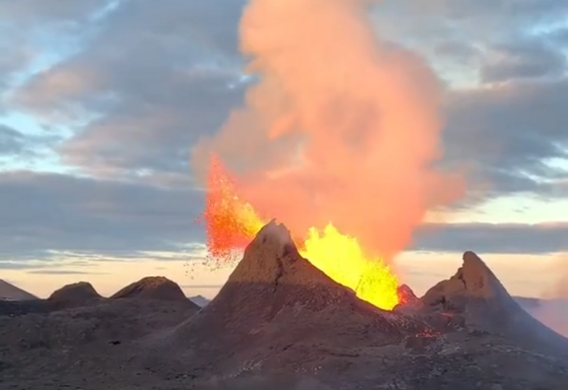 Извержение вулкана в Исландии