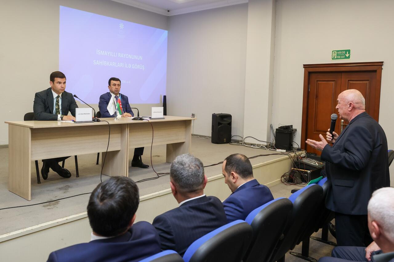 İsmayıllıda sahibkarlığın inkişafına dair görüş təşkil olunub
